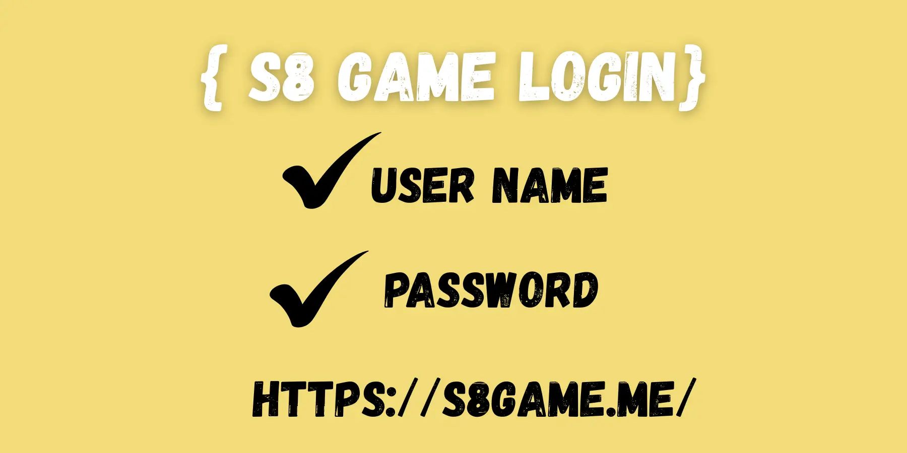 S8 Game login